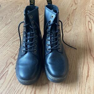 Black Leather Women's Boots